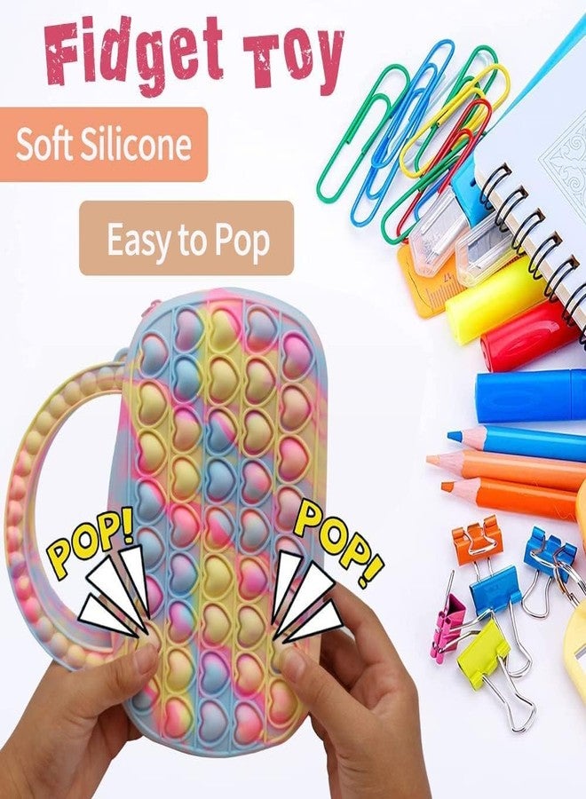 4AJ BAZAAR Sling Bag Toy for Girls Kids, Pop It Bag for Girls, Pop It Fidget Toy Shoulder Bag Stress Relief Toy (SLINGBAG-PURSE-2IN1-MULTI) - Image 4